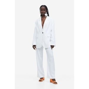 H&M Linen Blend Oversized Blazer